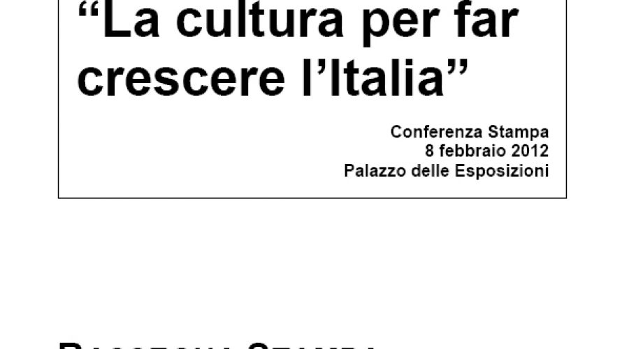 La Cultura per far crescere l'Italia