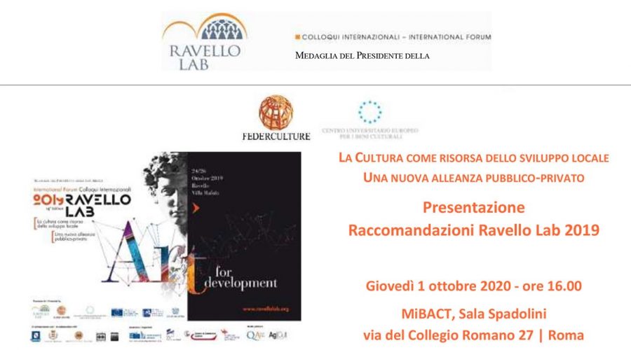 Invito 1 ottobre__Raccomandazioni 2019